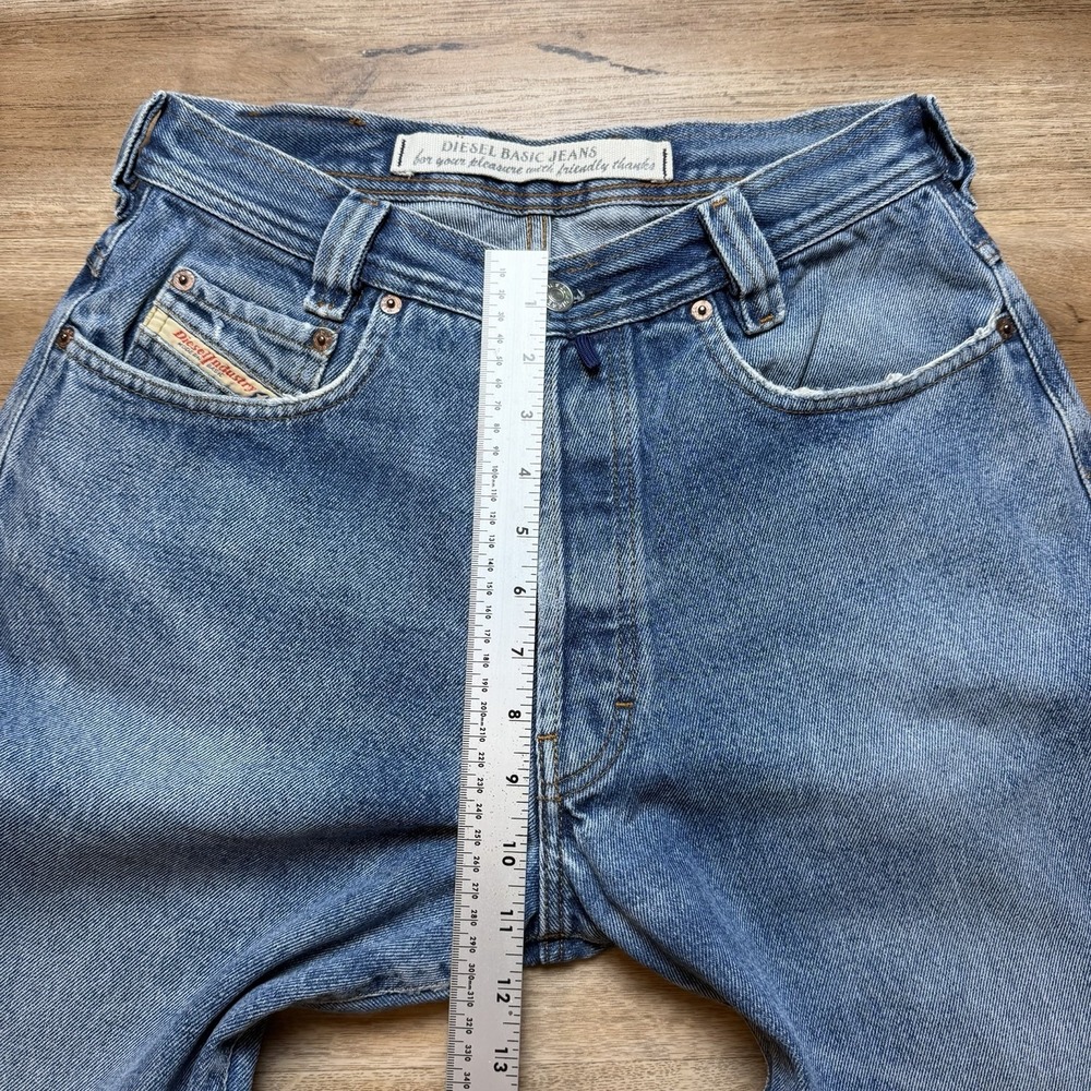 Vintage Diesel Saddle Jeans Men 28x31 Blue Loose Tapered Distressed Fade (Tag31) - Picture 10 of 13